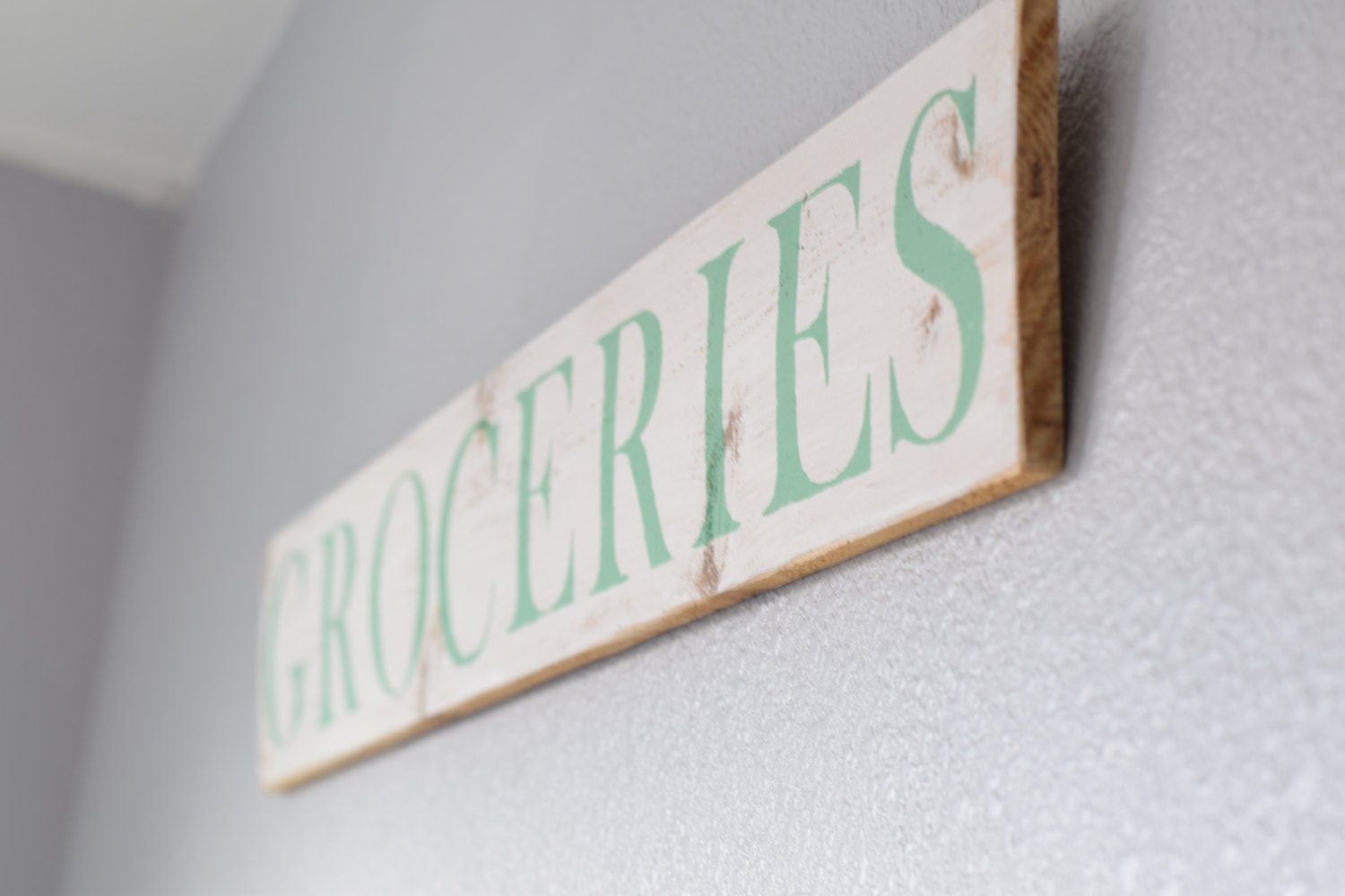 Farmhouse Style Groceries Wood Sign