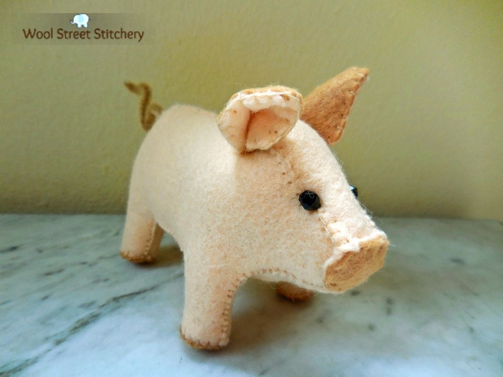 small stuffed pig