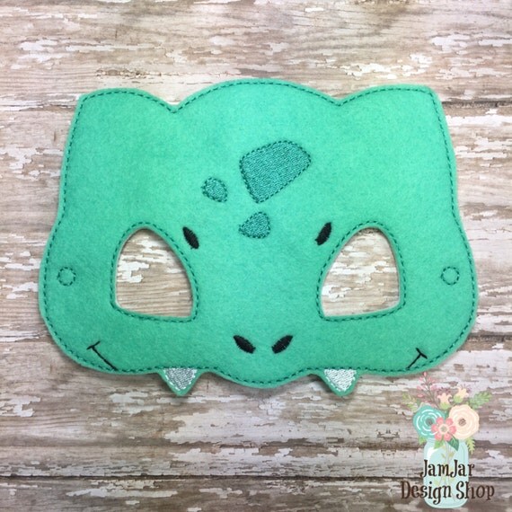 Inspired by Pokemon Bulbasaur Inspired Mask Childrens Felt