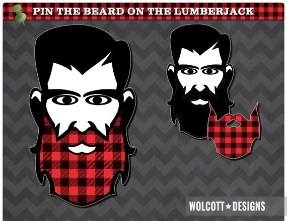 Pin The Beard On The Lumberjack Lumberjack Party Lumberjack