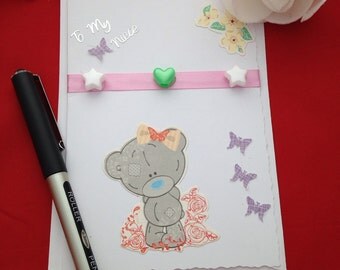 Tatty Teddy Niece Birthday Card, Special Niece Cards, Birthday Cards, Little Girls Birthday, Blue Nose Bear Cards, For Her, Handmade