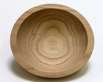 6" Red Oak Bowl,Solid Wooden Bowl,Small Wood Bowl,Hardwood Bowl,Unfinished Wooden Bowl,Wooden Bowl,Wood Bowl,Made In USA,Red Oak Bowl