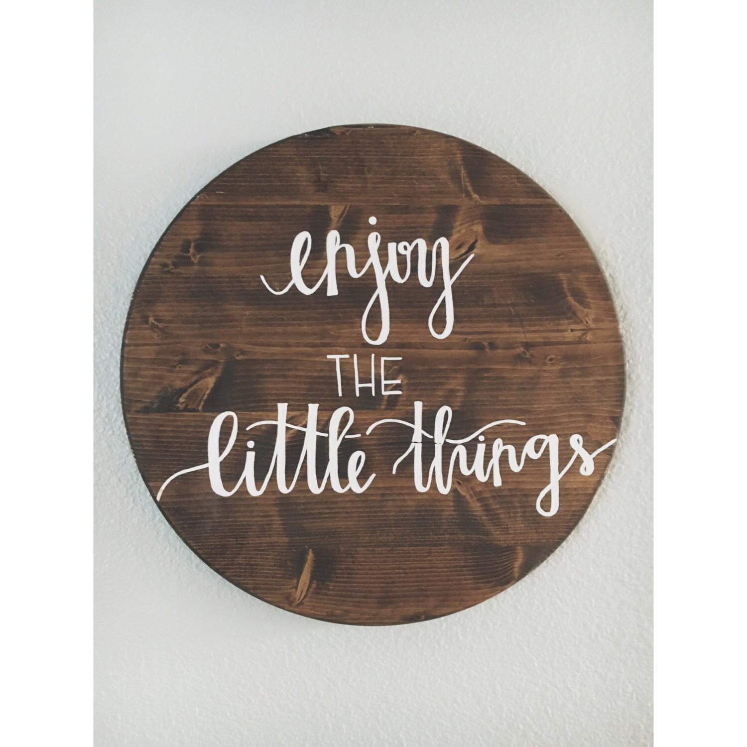 Custom order round wooden sign