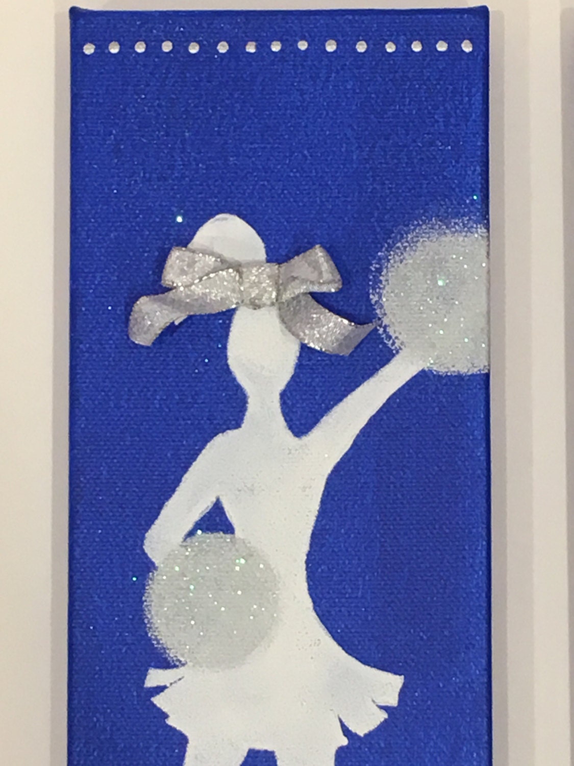 Cheer Art Cheerleader Art Cheer Canvas Art by MargosArtBoutique