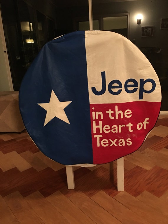 Jeep in the Heart of Texas tire cover