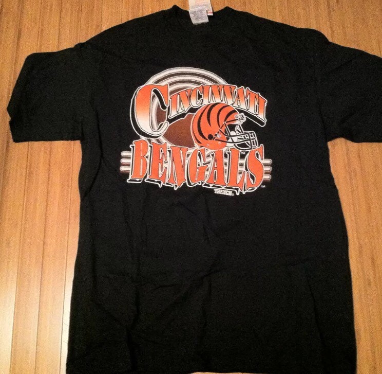 Vintage Cincinnati Bengals T Shirt size XL tee 90s deadstock