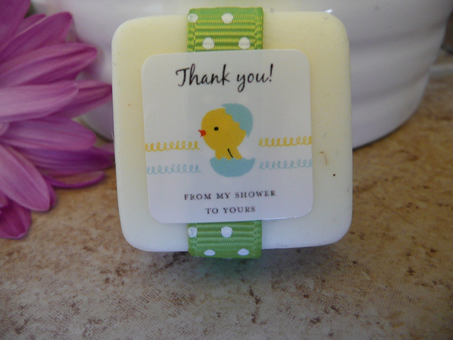 Custom Soap Baby Shower Favors 24 favors with custom labels