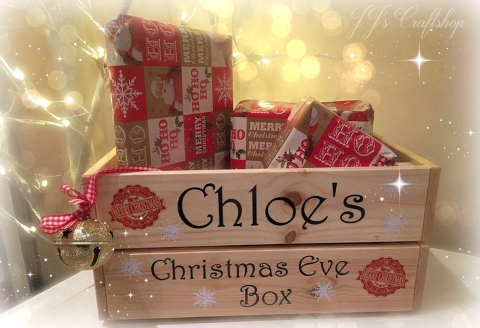 Christmas Eve Box personalised Christmas eve crate Xmas
