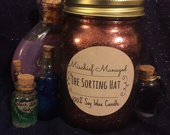 The Sorting Hat 100% Soy wax Candle