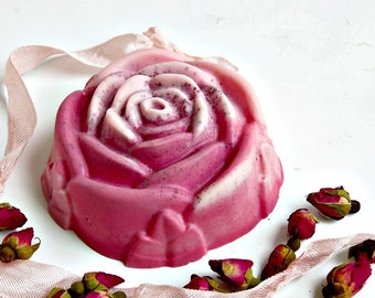 Rose Shaped Soap - Rose Shea Butter Soap - Homemade Soap - Decorative Soap - Rose Scented Soap - Decorative Soap - Mother's Day Gift