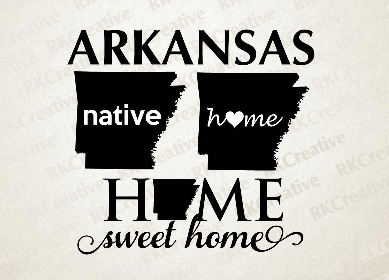 Download Arkansas native home sweet home svg file vector file cut