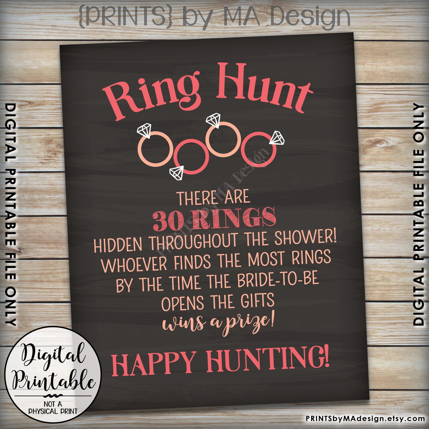 Free Printable Ring Hunt Bridal Shower Game