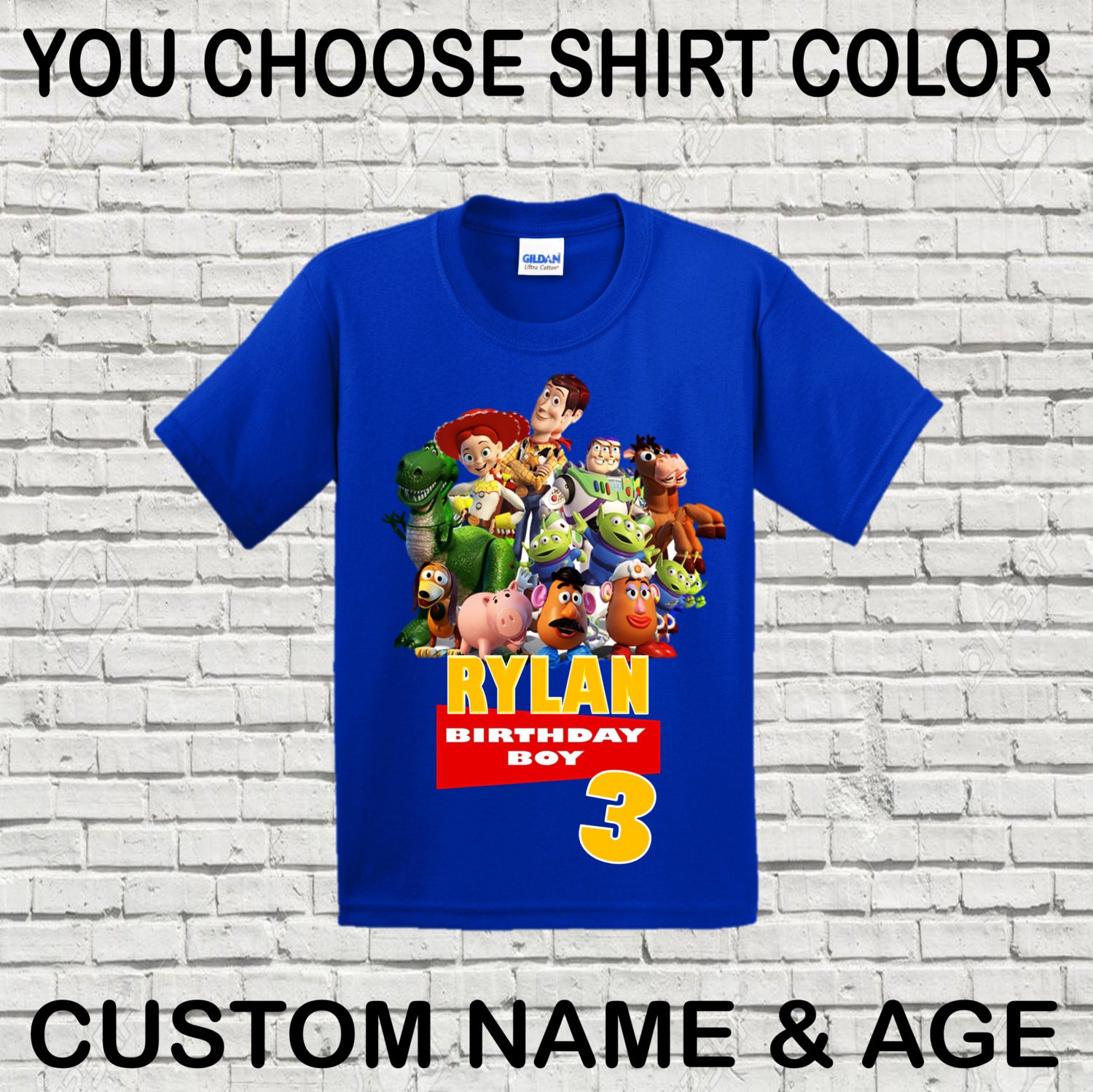 3rd birthday toy story shirt