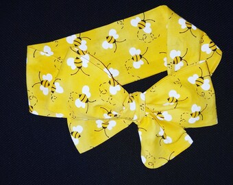 SALE-Baby headwrap| Baby headband | bumblebee |queen bee| bee headwrap |bee bow headband