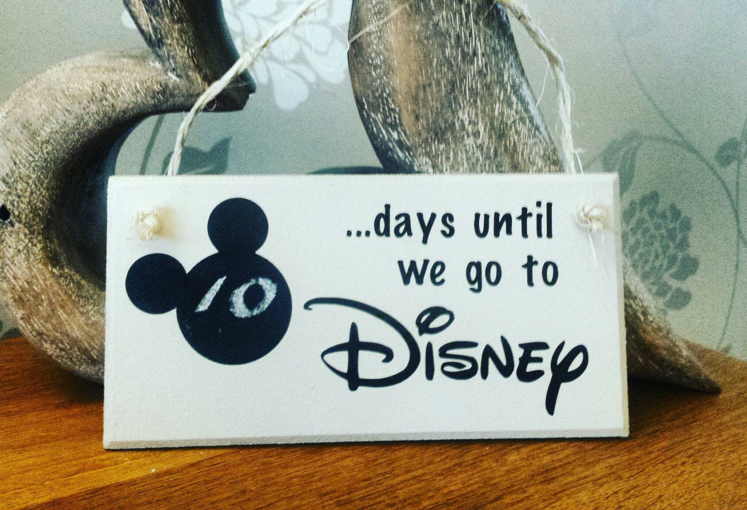 Disney Countdown Sign Plaque Days Until Disney Holiday