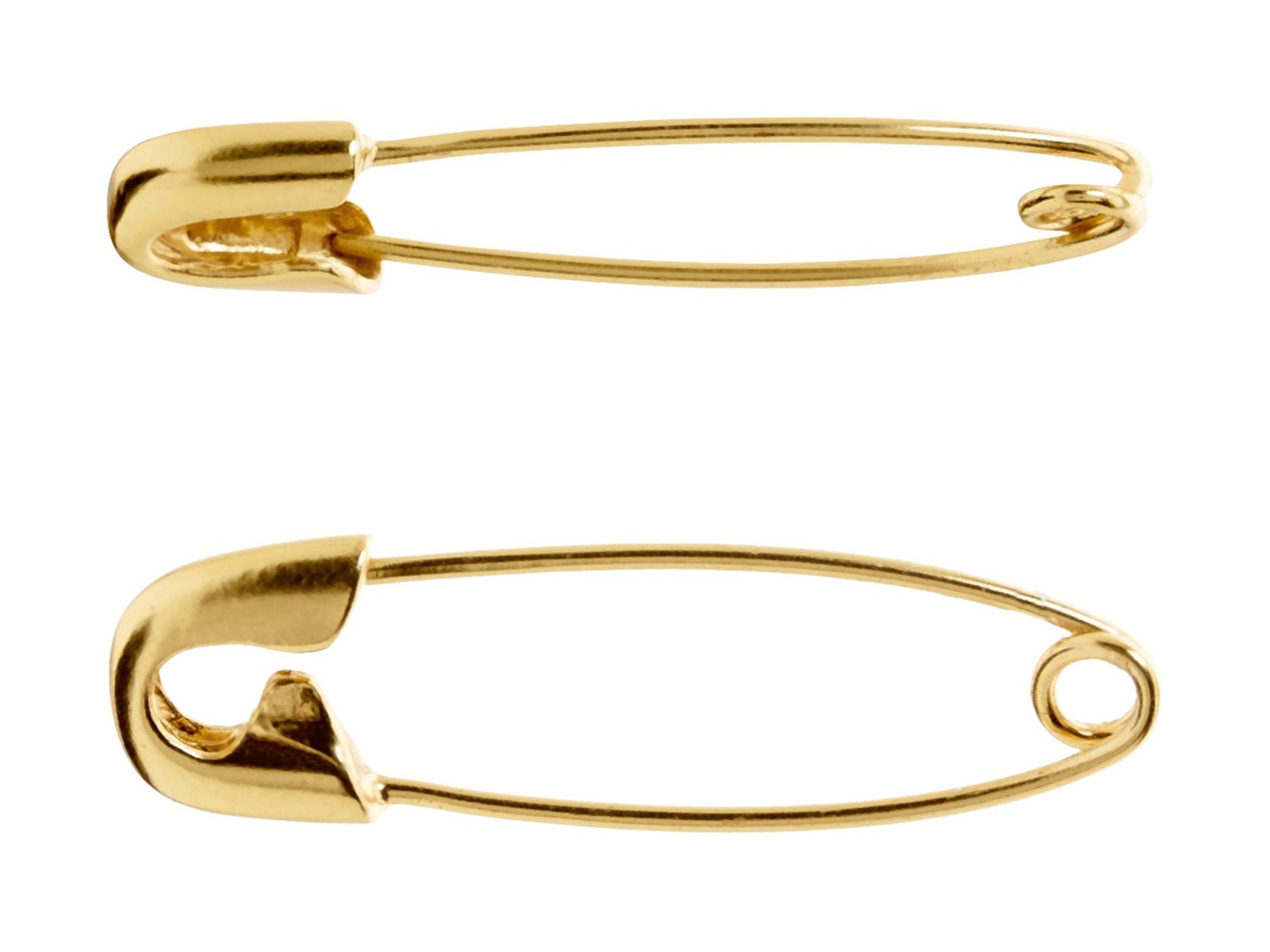 1.25 Inch Gold Safety Pin EarringsCartilage EarringsGift For