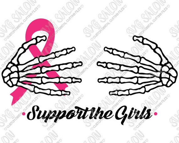 skeleton hands breast cancer shirt