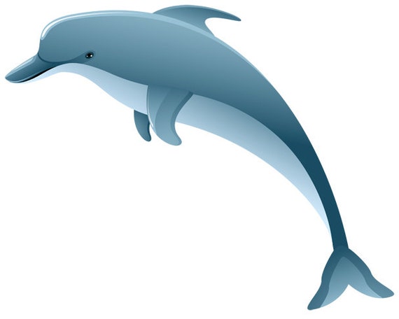 Items similar to Water Baby Image, Dolphin Cutout, Dolphin Image, Fish ...