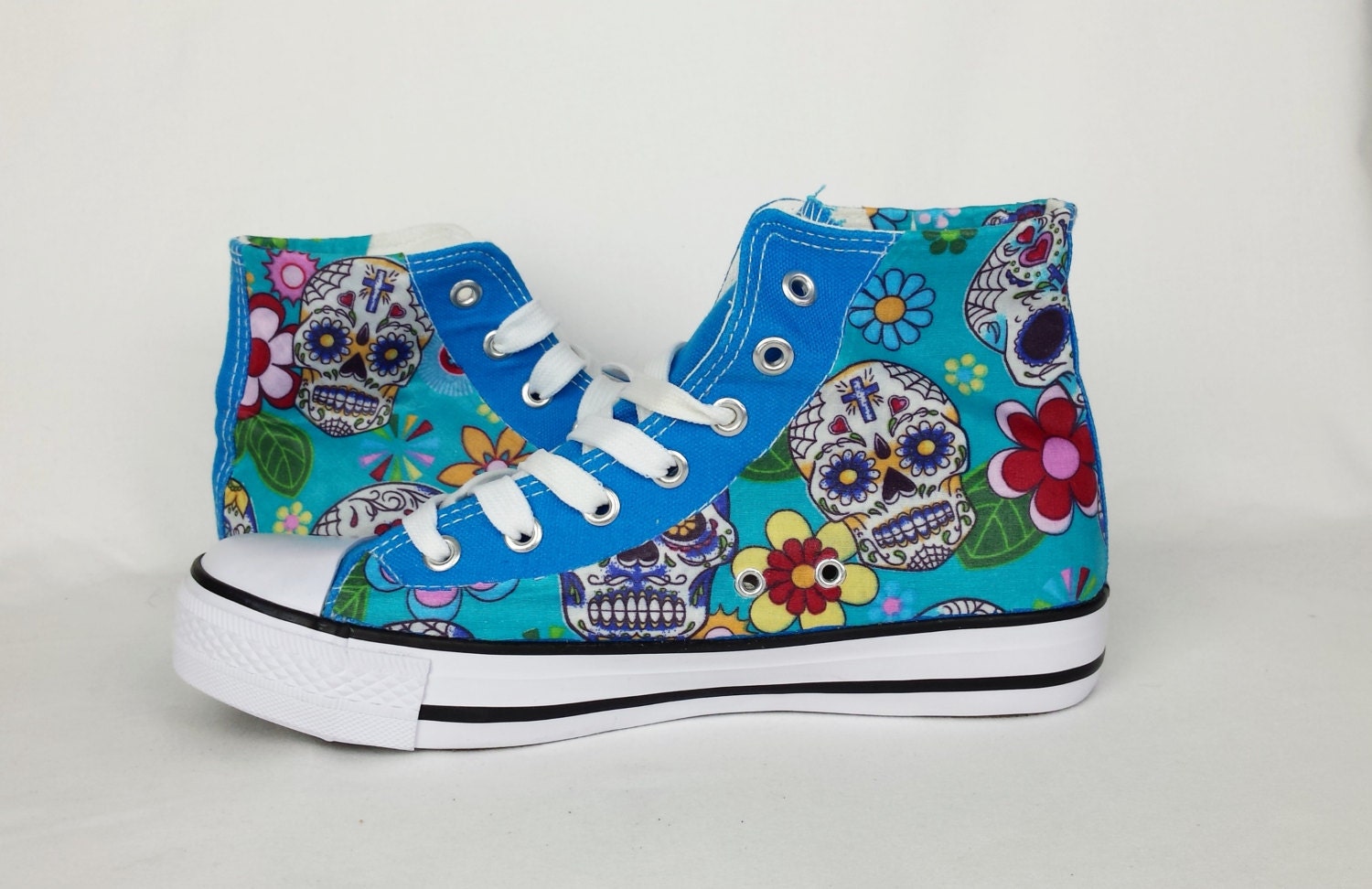 Sugar skull shoes, candy skull shoes, blue pumps My Sugar skull shoes, candy skull shoes, blue pumps My