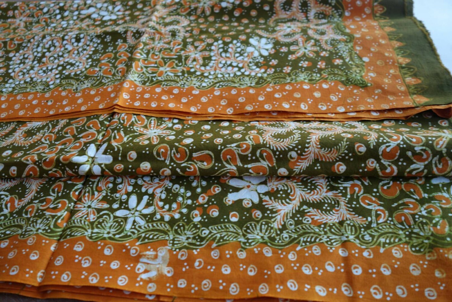 Hand painted Indonesian batik fabric batik fabric hand