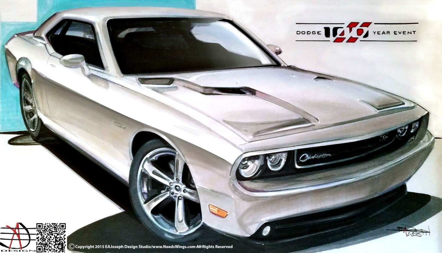 Custom Car Drawing from Photo Fully Detailed FullColorHand