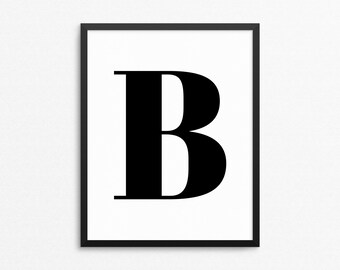 Monogram letter b | Etsy