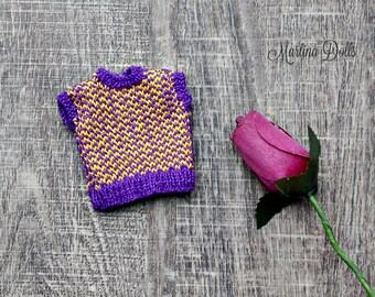 Hand knitting vest for Bythe