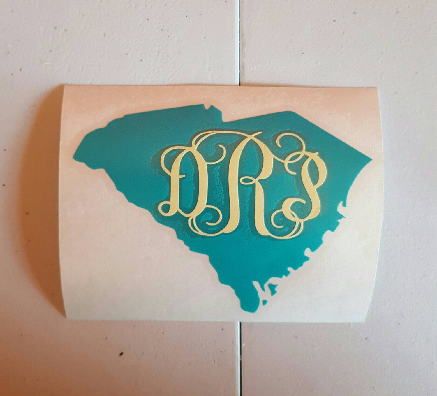 Monogram South Carolina Decal South Carolina Monogram Decal