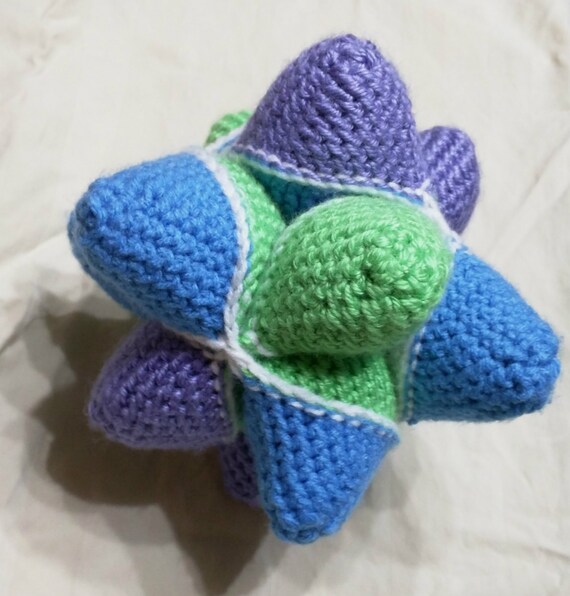 Spiky Puzzle Ball in Crochet