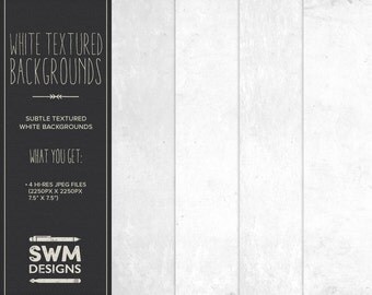 White Textured Backgrounds - Instant Download
