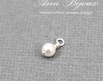 Swarovski Freshwater Pearl Charm, A La Carte Pearl Charm,