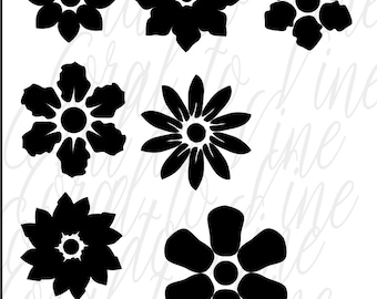 Download Layered flower svg | Etsy