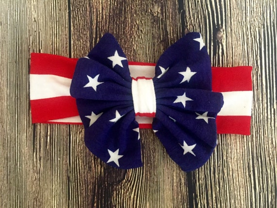 american flag headband 4th of july headband red white and