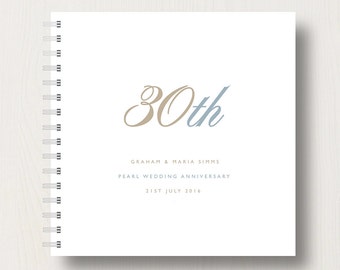 Personalised 30th Pearl Anniversary Book or Album