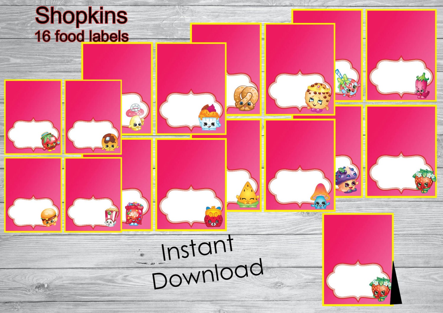 It is an image of Witty Free Printable Shopkins Food Labels It is a picture of Witty Free Printable Shopkins Food Labels