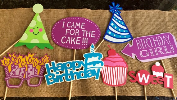 Items Similar To Birthday Photo Booth Props On Etsy