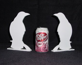 Steel Shooting Targets-Crow Silhouette Knockovers-2pc S.B. Pistol & Rifle Plates