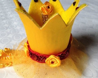 Princess Crown, Belle costume, Disney Princesses, baby photo shoot, baby crown, Disney Belle, baby headbands, baby shower gift ideas