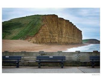 Landscape Photography PRINT, The Cliffs at West Bay - 3, Wall Art