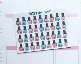 Kawaii Nail Polish Appointment Planner Stickers!