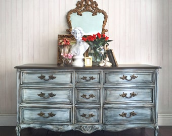 SOLD - French Provincial Dresser, Vintage Dresser, Credenza, Console, Buffet, TV Console, Dresser