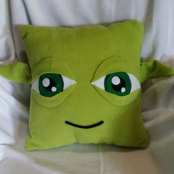 Star wars yoda pillow by Artbymayra on Etsy