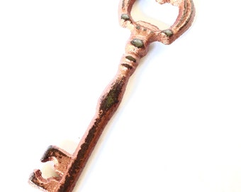 Copper Key Bottle Opener - Skeleton Key - Rustic Gifts - Decorative Keys - Housewarming Gift - Copper Anniversary - 7th Anniversary Gift