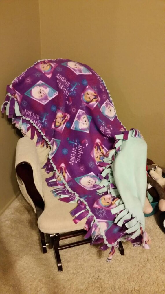 Frozen Blanket Fleece Blanket Elsa Blanket Anna by Tiethisblankets