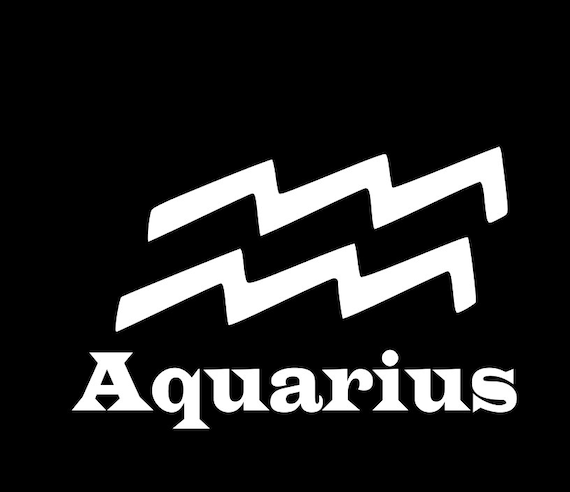 Aquarius Astrological sign decal zodiac decal by JAMLEEWicks