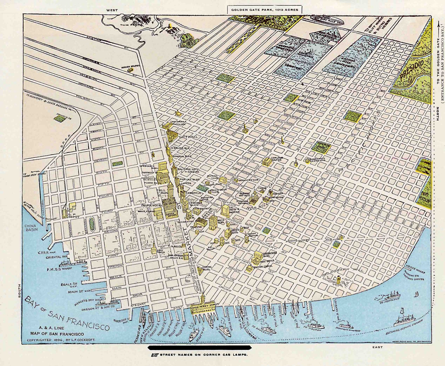 San Francisco Map Of Golden Gate Park From 1896 Map Of San   Il Fullxfull.961454226 3iih 