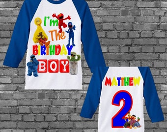 Sesame Street Birthday Shirt - Sesame Street Shirt - Other Styles Available