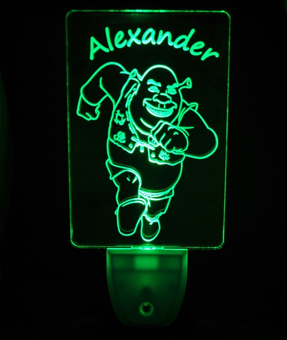 Disney Shrek Light Sensor LED Night Light by UrNeedAtNight on Etsy