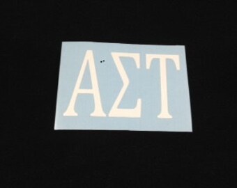 Alpha Sigma Tau Sorority Decal 2x3"