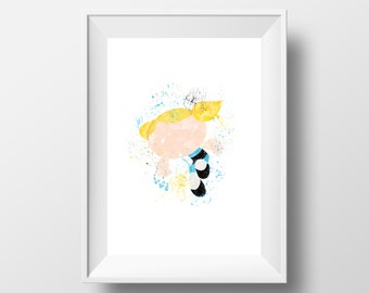Powerpuff Girls, Bubbles, Cartoon Network, Print * Digital Download *